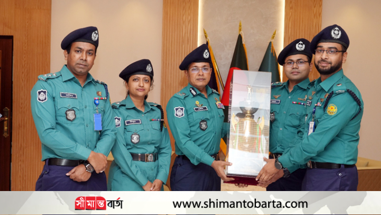 ডিএমপি কমিশনারের সাথে আইজিপি কাপ শ্যূটিং প্রতিযোগিতায় চ্যাম্পিয়ন ডিএমপি দলের সৌজন্য সাক্ষাৎ