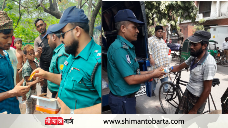 ধানমন্ডি থানা কর্তৃক মানবিক সেবা অব্যাহত