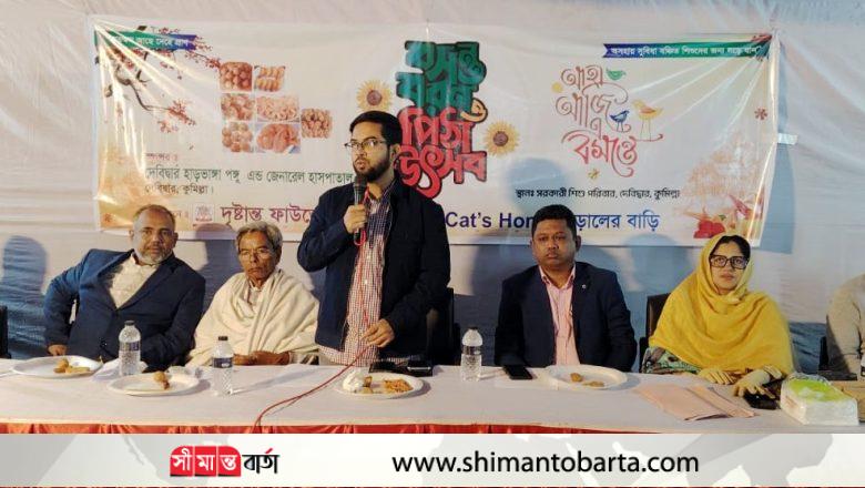 কুমিল্লায় সুবিধা বঞ্চিত শিশুদের নিয়ে ব্যতিক্রমী আয়োজন বসন্ত উৎসব ও পিঠা উৎসব